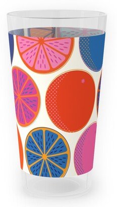 Outdoor Pint Glasses: Orange Pop - Multi Outdoor Pint Glass, Multicolor