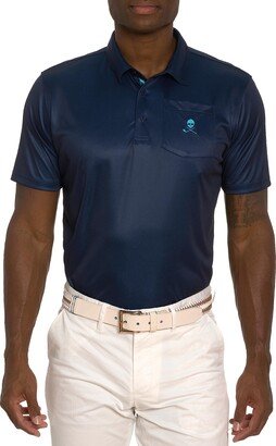 Men Blade Iron Short Sleeve Knit Polo