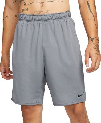 Men's Totality Dri-fit Unlined Versatile 9 Shorts - Smoke Grey/black