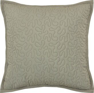 Royal Court Evergreen Square Quilted Decorative Pillow, 16
