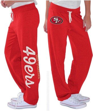 G-iii 4her By Carl Banks Women's Scarlet San Francisco 49ers Scrimmage Fleece Pants