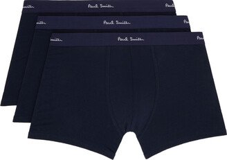 Three-Pack Navy Long Boxer Briefs