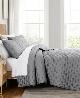 Luxurious 100% Viscose 3 Piece Quilt Set, King