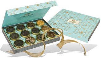 Bloom - Luxurious Tea Gift Set | 12 Signature Teas Packed In Gold Tin Caddies