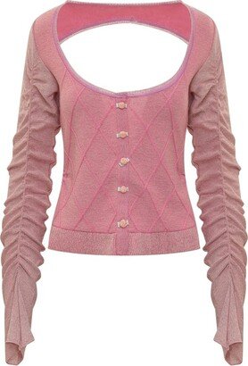 Elena Cut-Out Detailed Cardigan