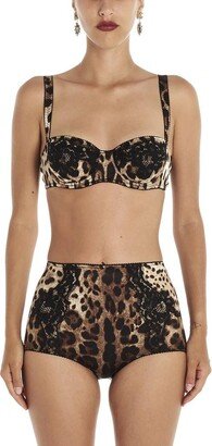 Leopard Print Balconette Lace Balco