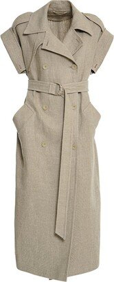 Double-Breasted Trench Coat-AX