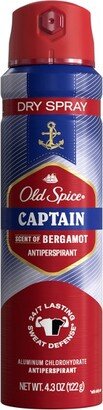 Men's Antiperspirant & Deodorant Invisible Dry Spray Ultimate Captain - 4.3 oz