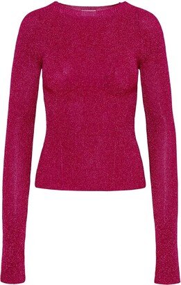 Long-Sleeved Crewneck Jumper-AA