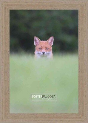 PosterPalooza 16x32 Rustic Walnut Complete Wood Picture Frame with UV Acrylic, Foam Board Backing, & Hardware