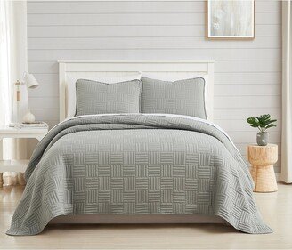 Grid Quilt And Sham Set-AA