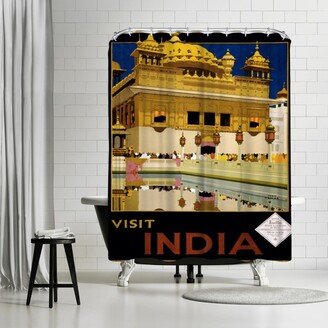 71 x 74 Shower Curtain, Vintage India Travel by Samantha Ranlet