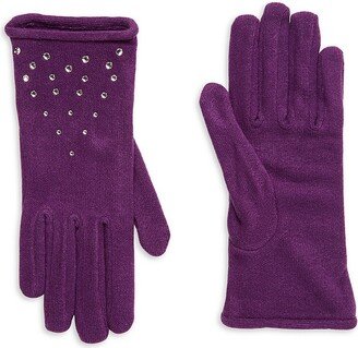 Crystal Embellished Gloves-AA