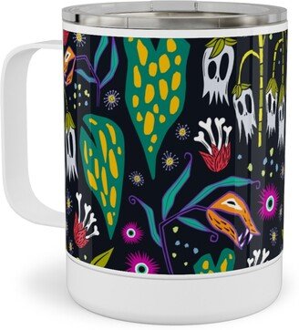 Travel Mugs: The Odd Garden - Multi Stainless Steel Mug, 10Oz, Multicolor