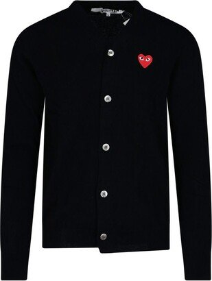Buttoned Long-Sleeved Cardigan-AF