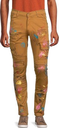 FWRD DENIM Painterly Slim Fit Cargo Pants