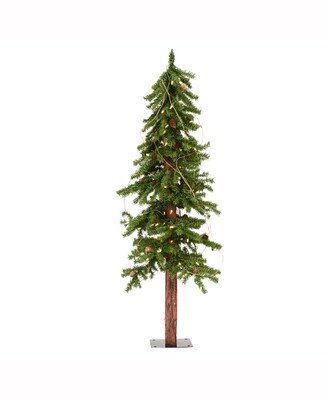 4 ft Alpine Artificial Christmas Tree, Featuring 337 Pvc Tips And 100 Warm White Dura-Lit Led Lights