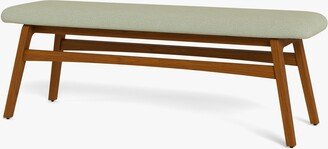 Scandinavian Dining Bench Light Sage