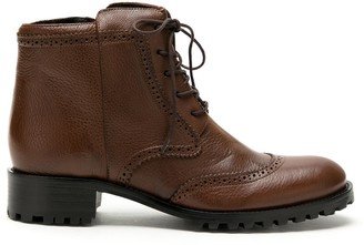 Chelsea lace-up leather boots