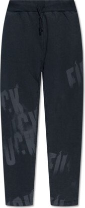 Printed Sweatpants - Black