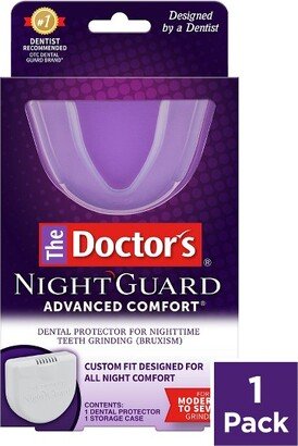 The Doctors Advanced Comfort Night Guard for Nighttime Teeth Grinding - 1ct Guard with Storage Case