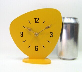 Mid-Century Style Mini Table Clock, Handmade, 1950's, Atomic, Usa