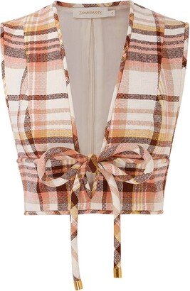 Matchmaker Check Bow Bodice