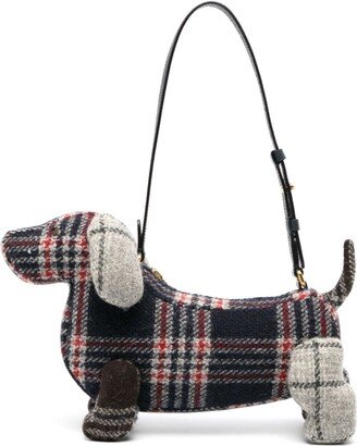 Hector plaid-check wool shoulder bag