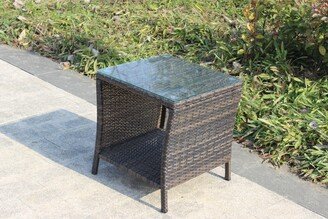 Outdoor patio Furniture 1 Coffee Table with glass