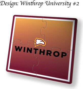 Winthrop University Beverage Jigsaw Puzzle Coasters Square | Set Of 4-AA