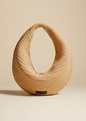 The Medium Olivia Hobo in Natural Raffia