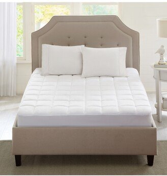 Sleep Philosophy Highline Quilted 3M-Scotchgard Microfiber Mattress Pad, Twin