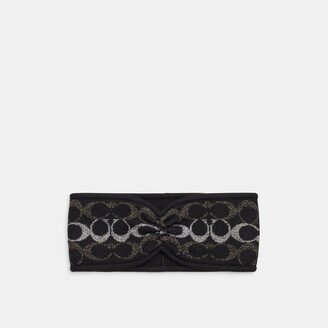 Signature Metallic Knit Headband