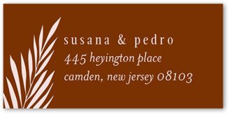 Wedding Address Labels: Brilliant Pampas Wedding Address Label, Brown, Address Label, Matte