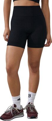 Women's Seamless Rib Bike Shorts