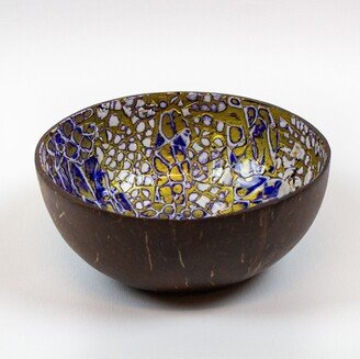 by overstockArt Saphire Sparkle Coconut Bowl