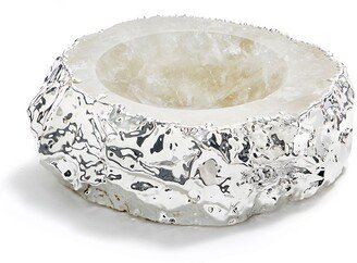 Silver Plated Crystal Bowl