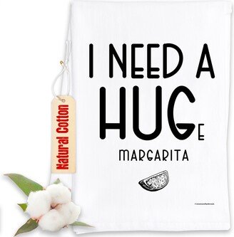 Funny Kitchen Tea Towels - I Need A Huge Margarita Humorous Fun Sayings Great Home Bar Cleaning Cloth & Mother's Day Host Gift