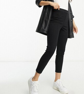 Petite jeanish ankle leggings in black