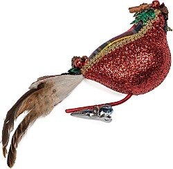 Mackenzie-Childs Tartastic Cardinal Clip