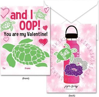 Paper Frenzy Vsco Girl Themed Valentine Cards WITH ENVELOPES - 25 Pack