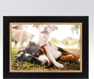 CustomPictureFrames.com 22x36 Frame Gold Real Wood Picture Frame Width 2.25 inches | Interior