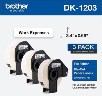 DK-1203 File Folder Paper Labels 3-4/10