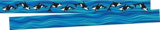 Barker Creek Double-Sided Border 35' per package Whales 929