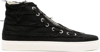 High-Top Zippered Sneakers