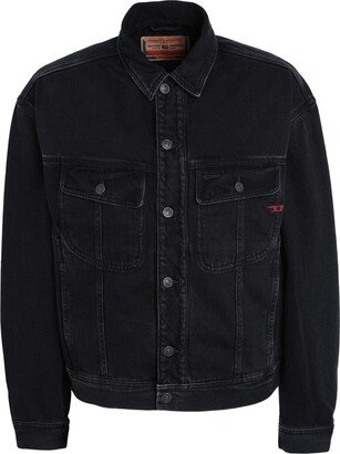 D-lillo Trucker Jacket Denim Outerwear Black