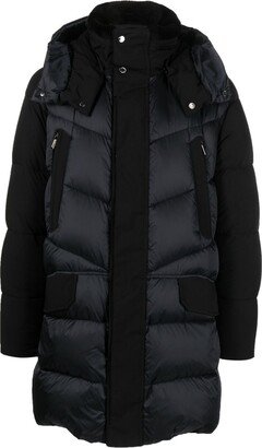 Quilted Shearling-Collar Padded Jacket
