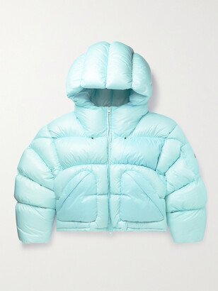 Dingyun Zhang Josa Logo-Appliquéd Quilted Shell Hooded Down Jacket