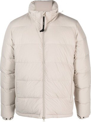 High-Neck Quilted Down Jacket
