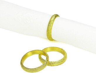 Set of 4 Gold Napkin Rings